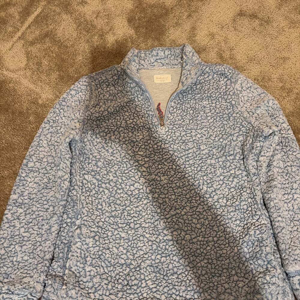 Weatherproof Vintage Women's Blue Sherpa 1/4 Zip Pullover